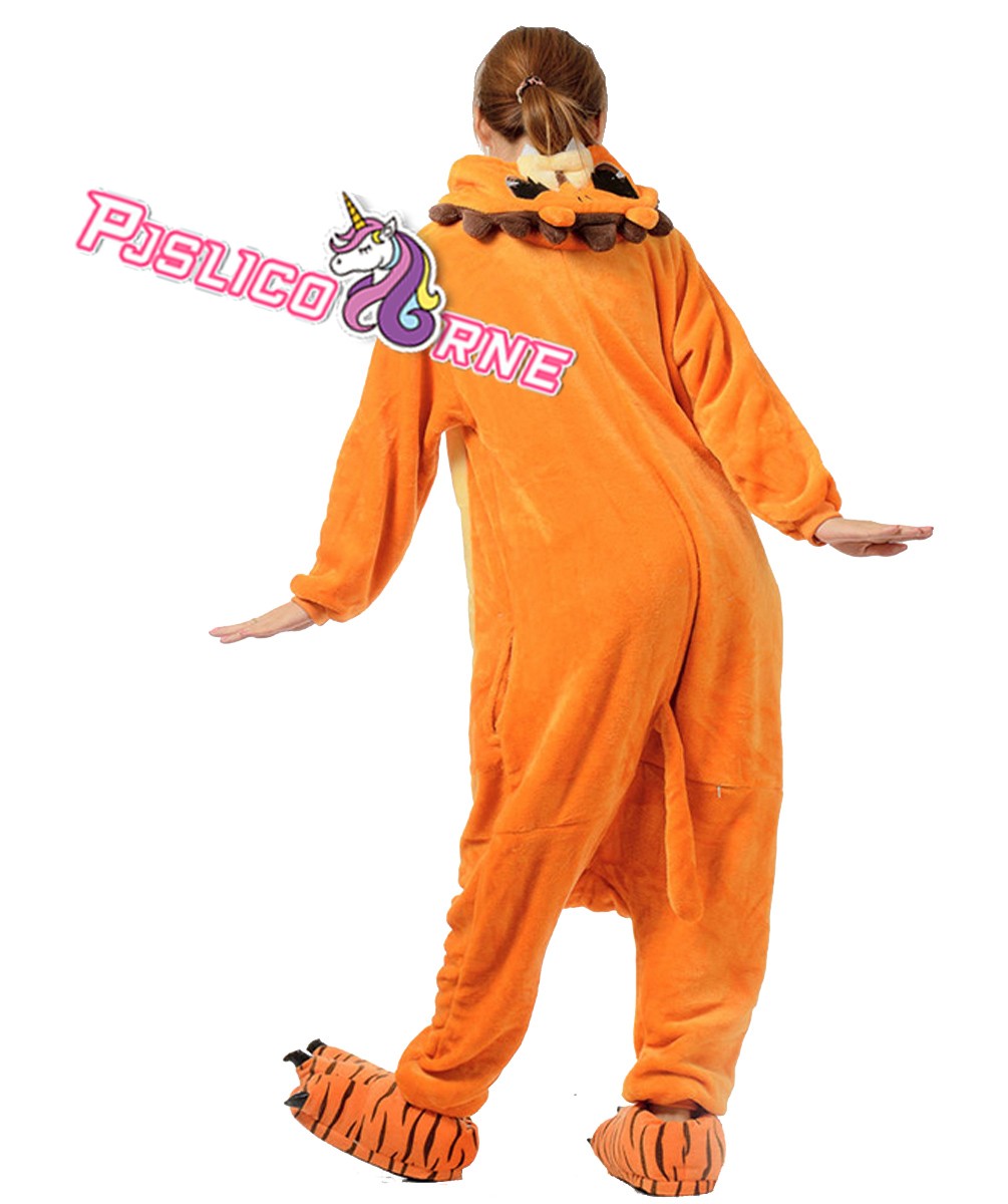 Combinaison Pyjama Lions Animaux Déguisement Flanelle Kigurumi