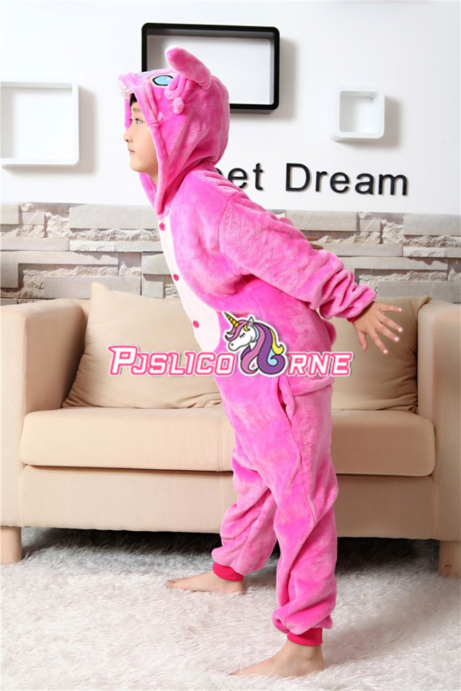 Combinaison Pyjama Rose Stitch Anagel Animaux Déguisement Enfants