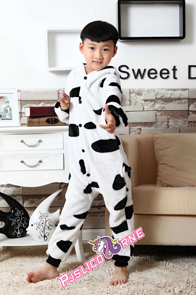 Combinaison Pyjama Vache Animaux Enfants Manches courtes - Kigurumi Pyjamas  Combinaison
